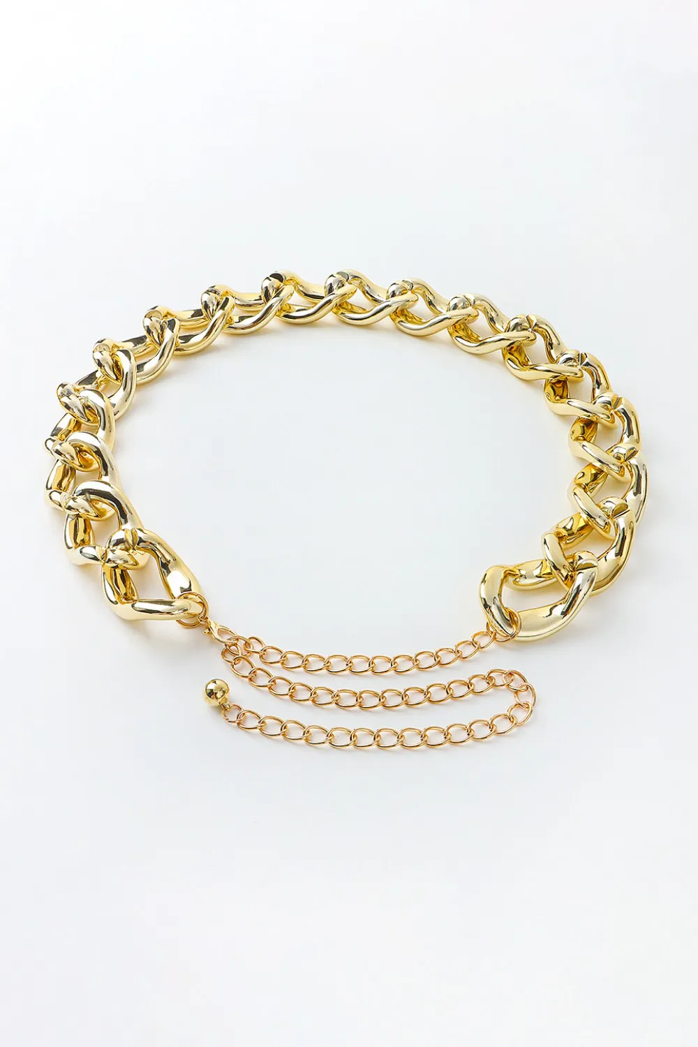 1.2" Width Acrylic Curb Chain Belt, image 7