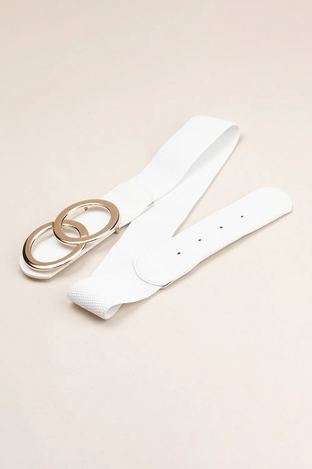 Zinc Alloy Buckle Elastic PU Belt, image 8