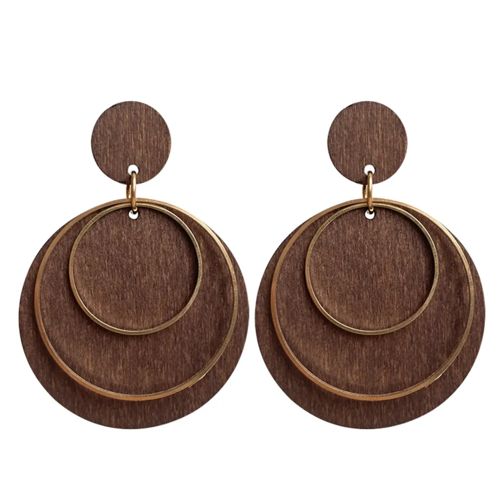 Geometric Drop Earrings, image 4