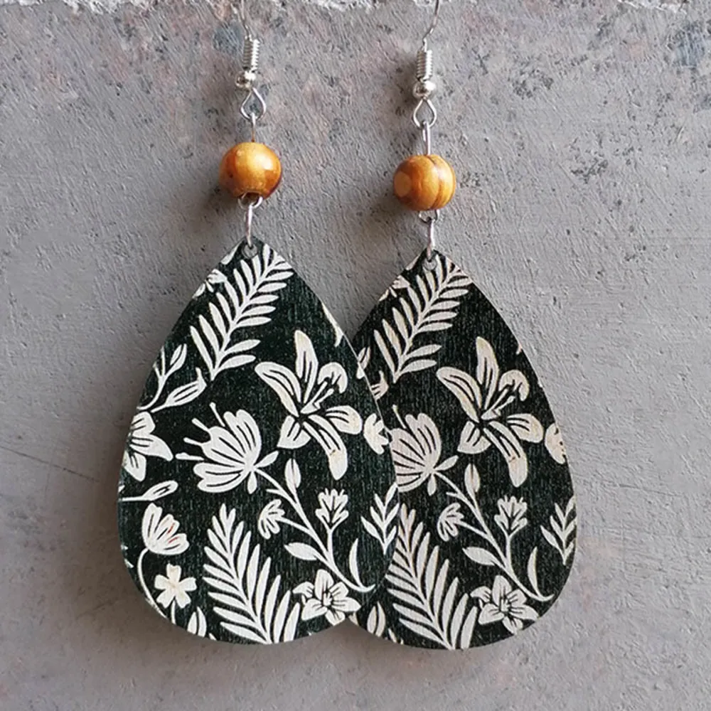 Teardrop Drop Earrings, image 3