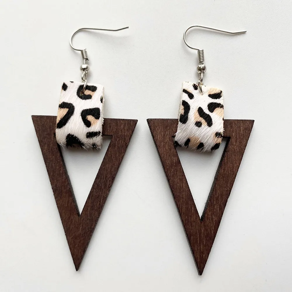 Geometric Drop Earrings, image 4