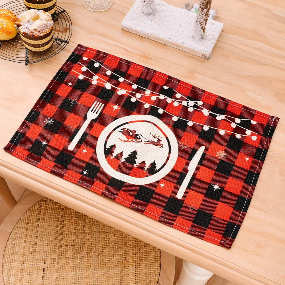 Assorted 2-Piece Plaid Placemats, image 12
