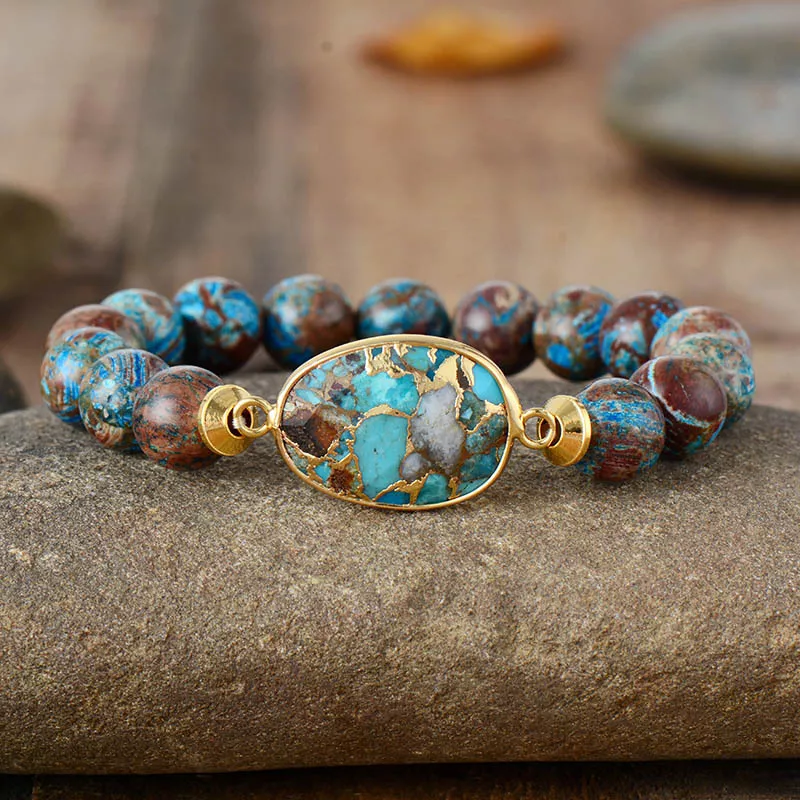 Natural Stone Beaded Bracelet, image 7