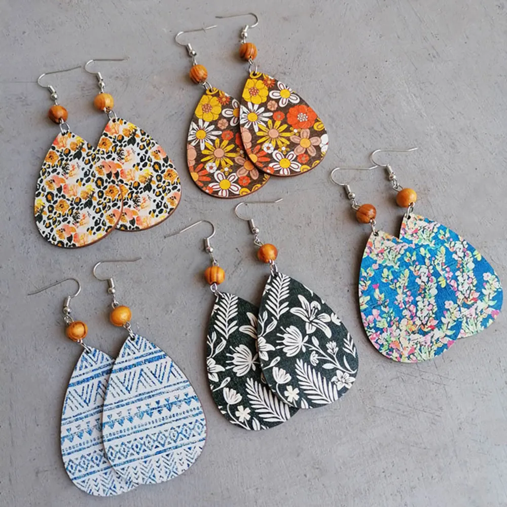 Teardrop Drop Earrings, image 2