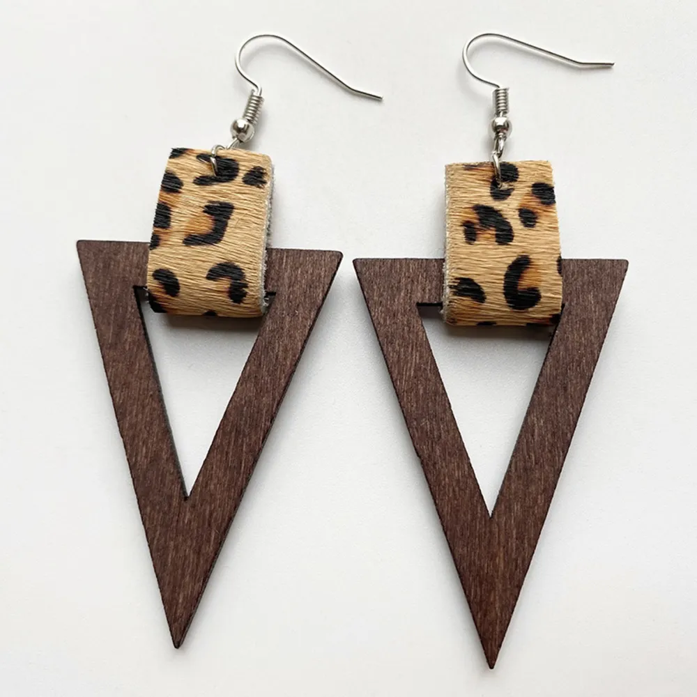 Geometric Drop Earrings, image 3