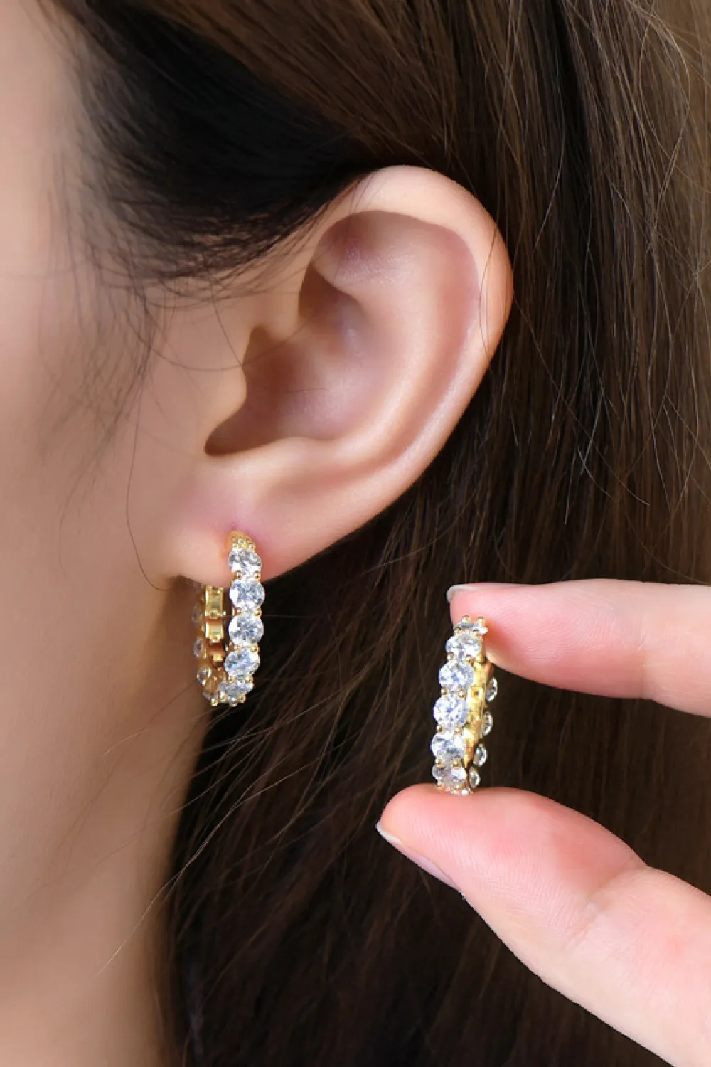 7.2 Carat Moissanite 925 Sterling Silver Earrings, image 3