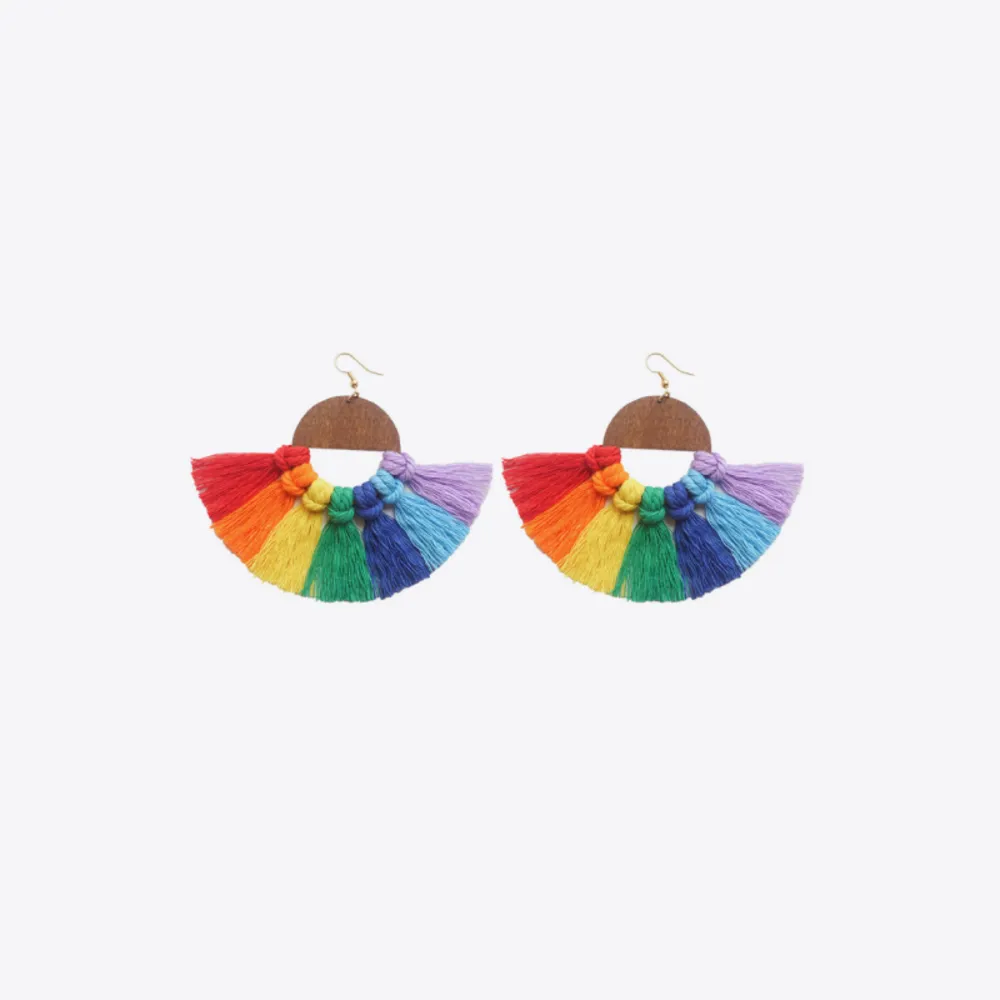 Tassel Detail Drop Earrings, image 3
