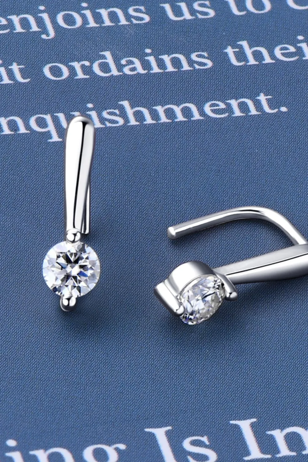 Moissanite 925 Sterling Silver Earrings, image 4