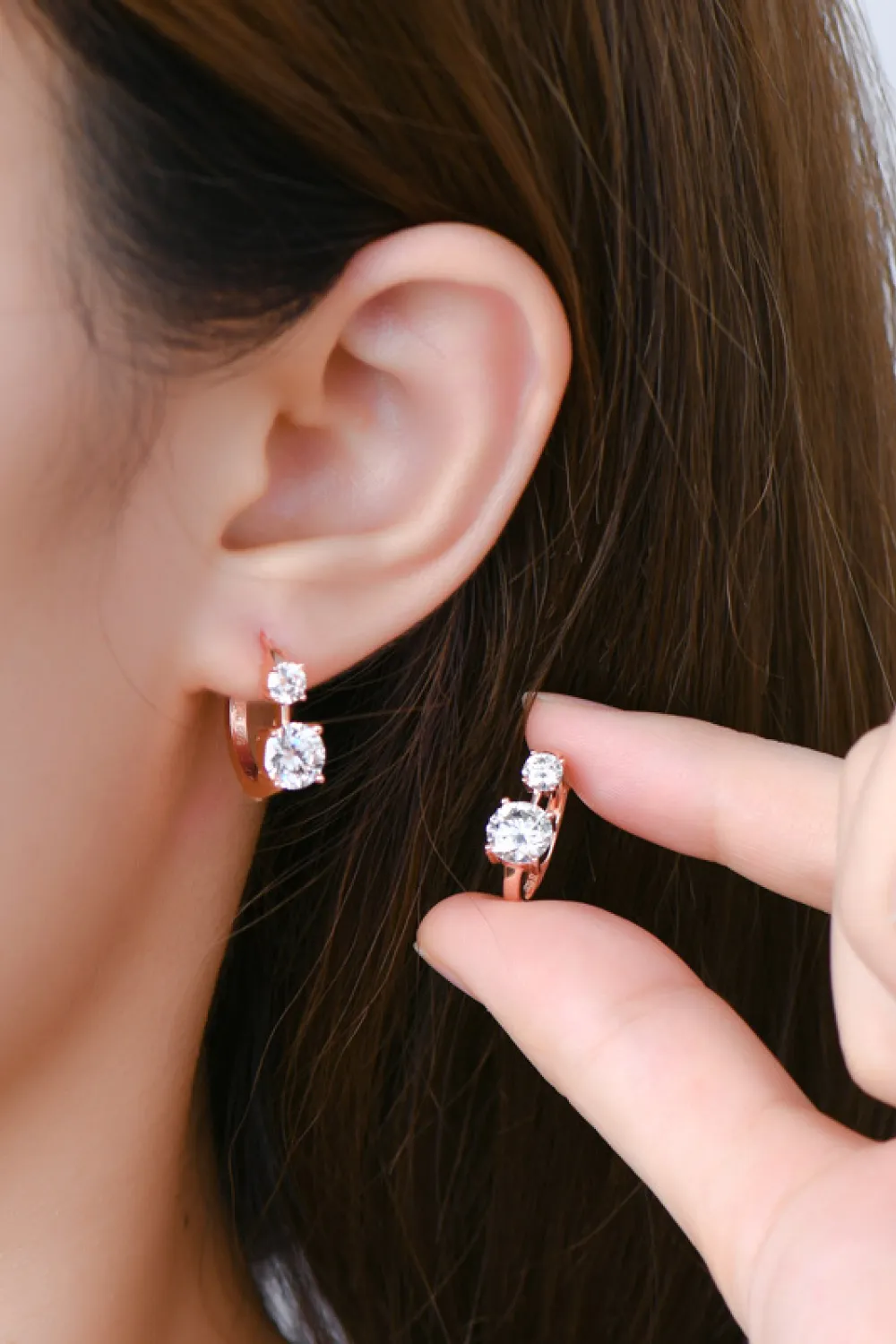 1.3 Carat Moissanite 925 Sterling Silver Earrings, image 6