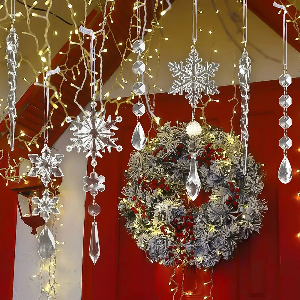 10-Piece Acrylic Icicle Ornaments, image 5
