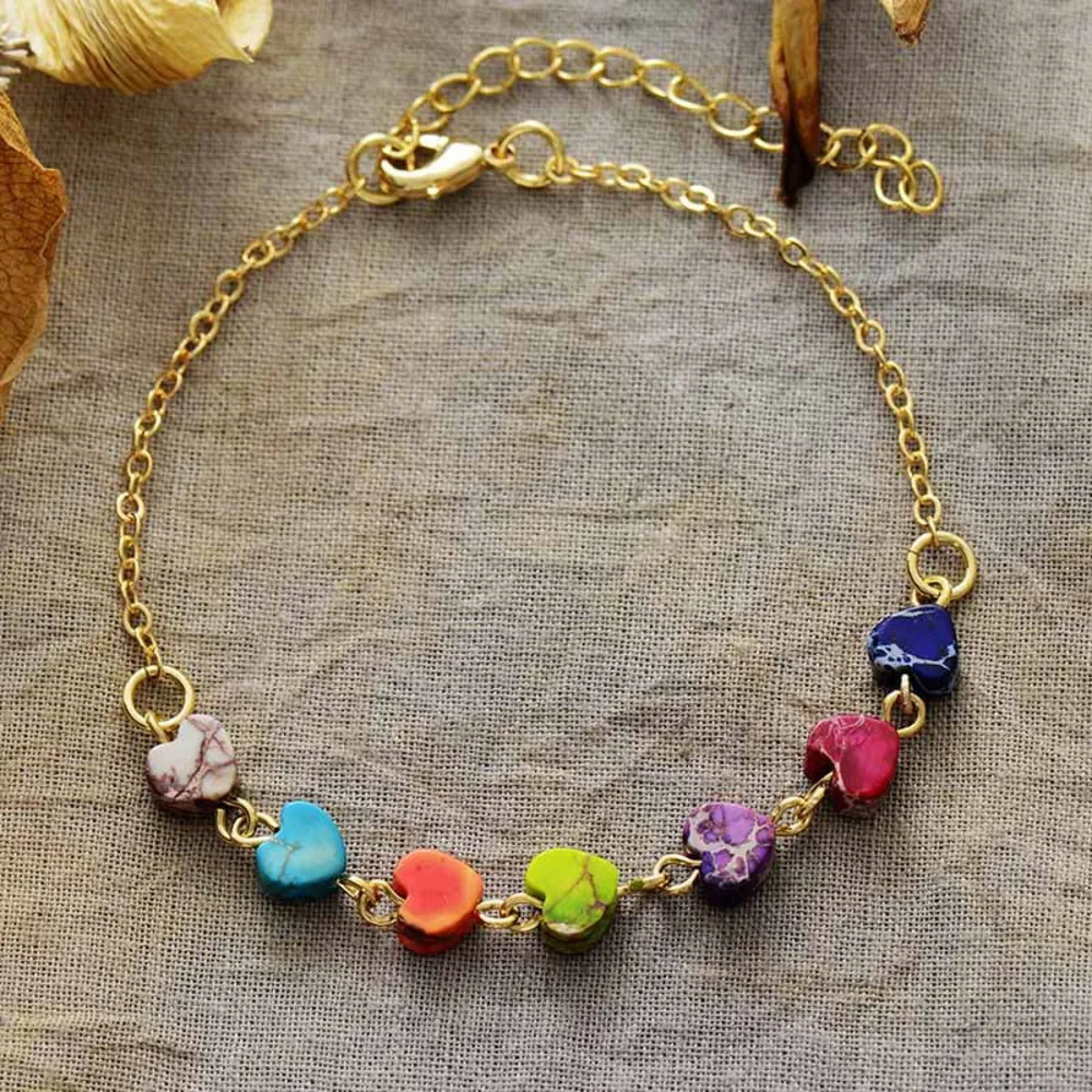 Heart Natural Stone Bracelet, image 4