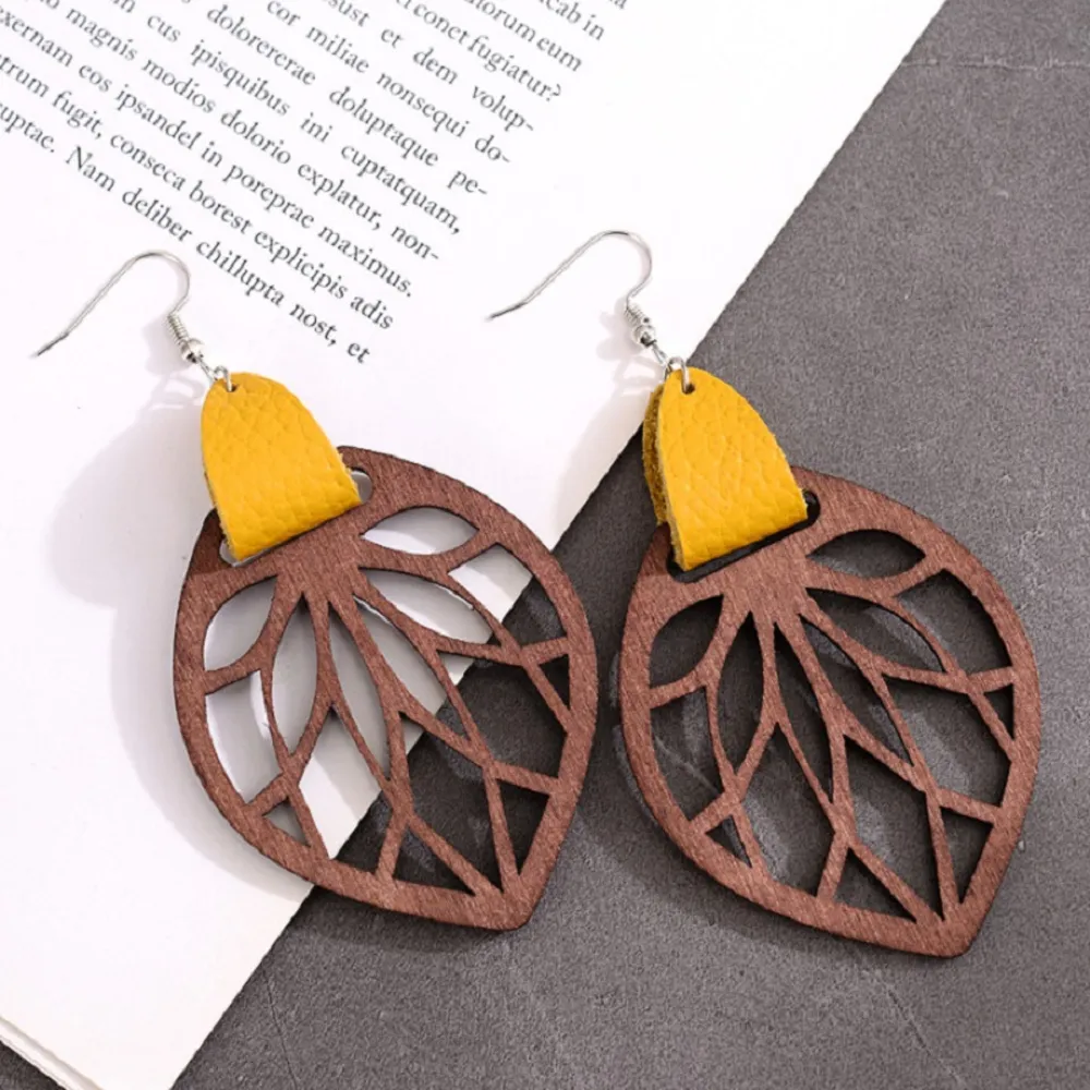 Leaf Drop Earrings, image 3