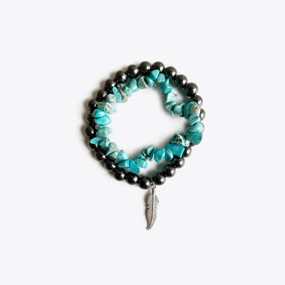 Turquoise Alloy Bracelet, image 3