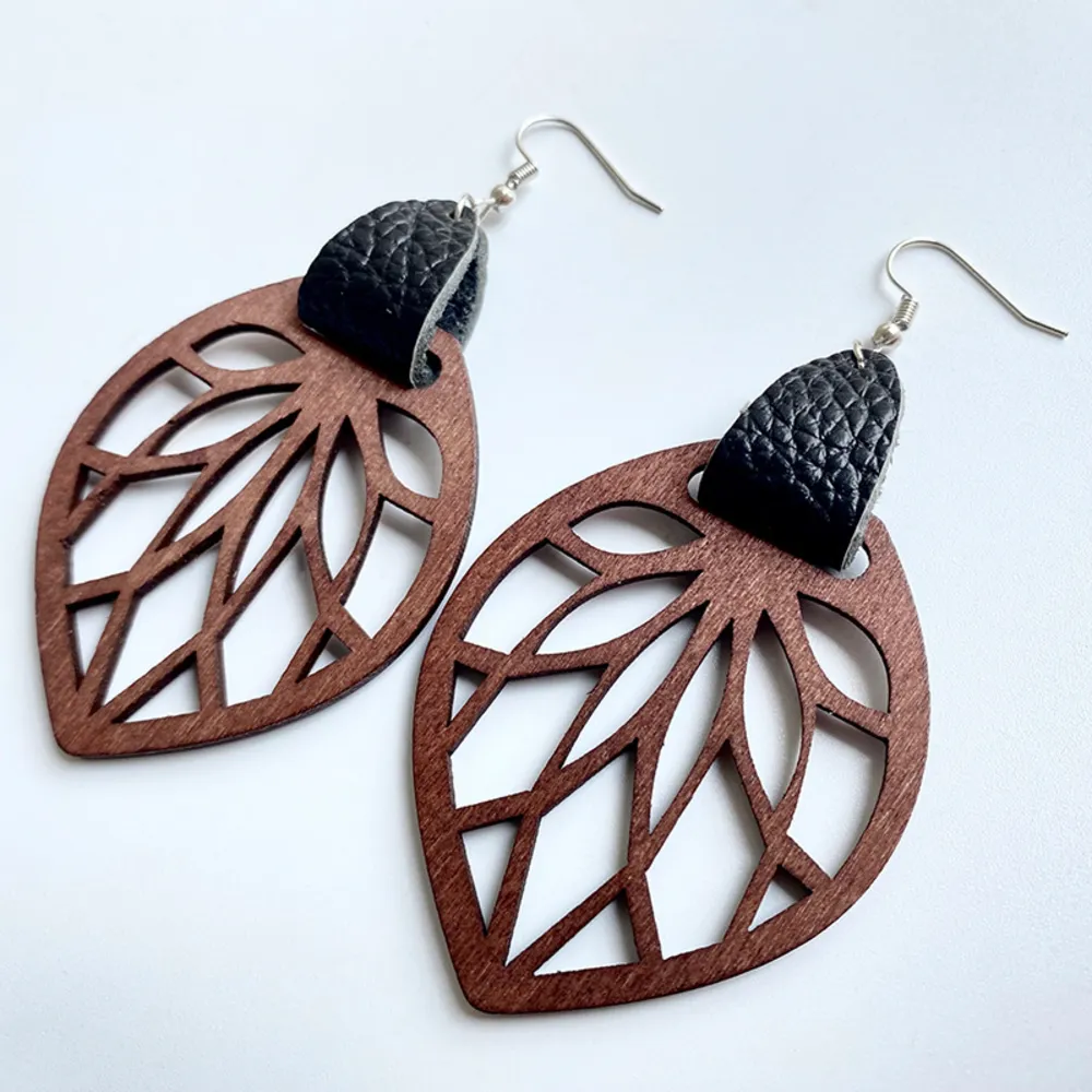 Leaf Drop Earrings, image 6