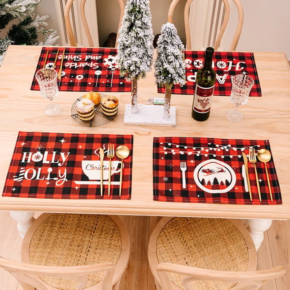 Assorted 2-Piece Plaid Placemats, image 2