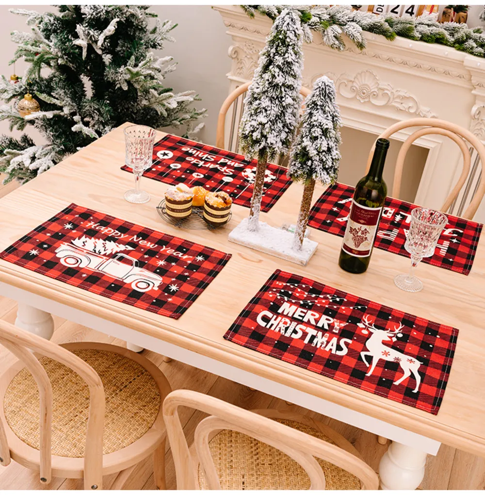 Assorted 2-Piece Plaid Placemats, image 3