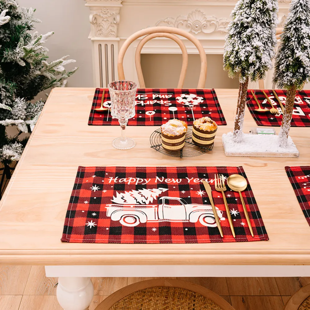 Assorted 2-Piece Plaid Placemats, image 4