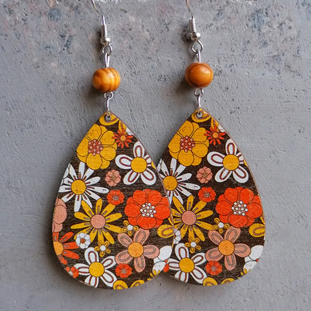 Teardrop Drop Earrings, image 5