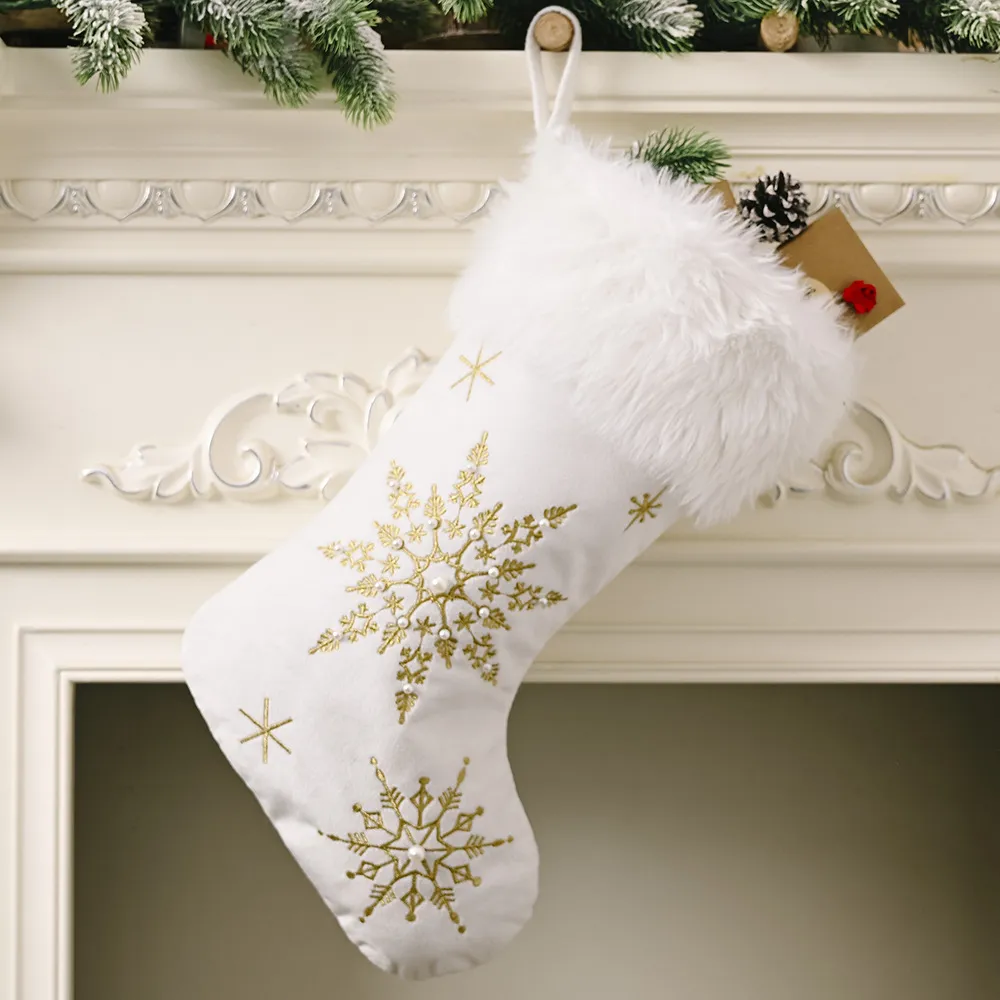 Snowflake Christmas Stocking, image 4