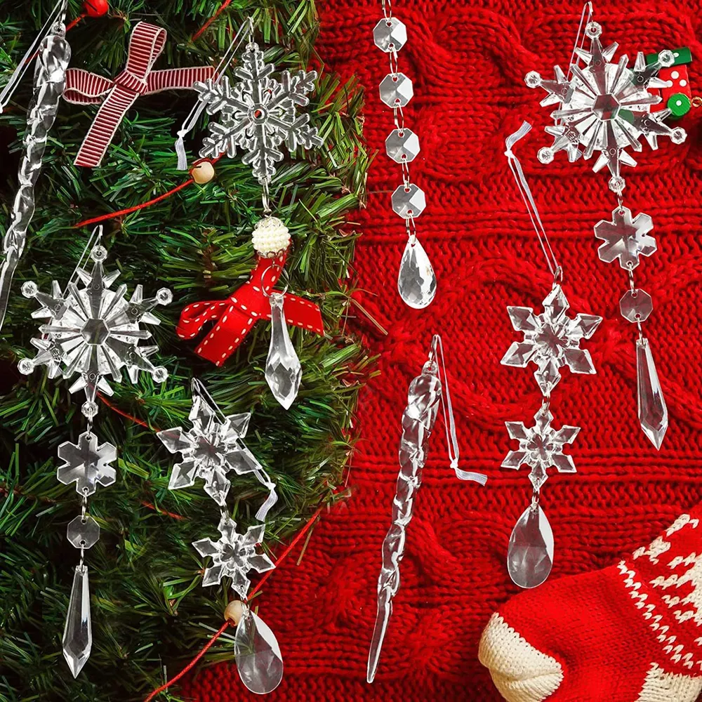 10-Piece Acrylic Icicle Ornaments, image 6