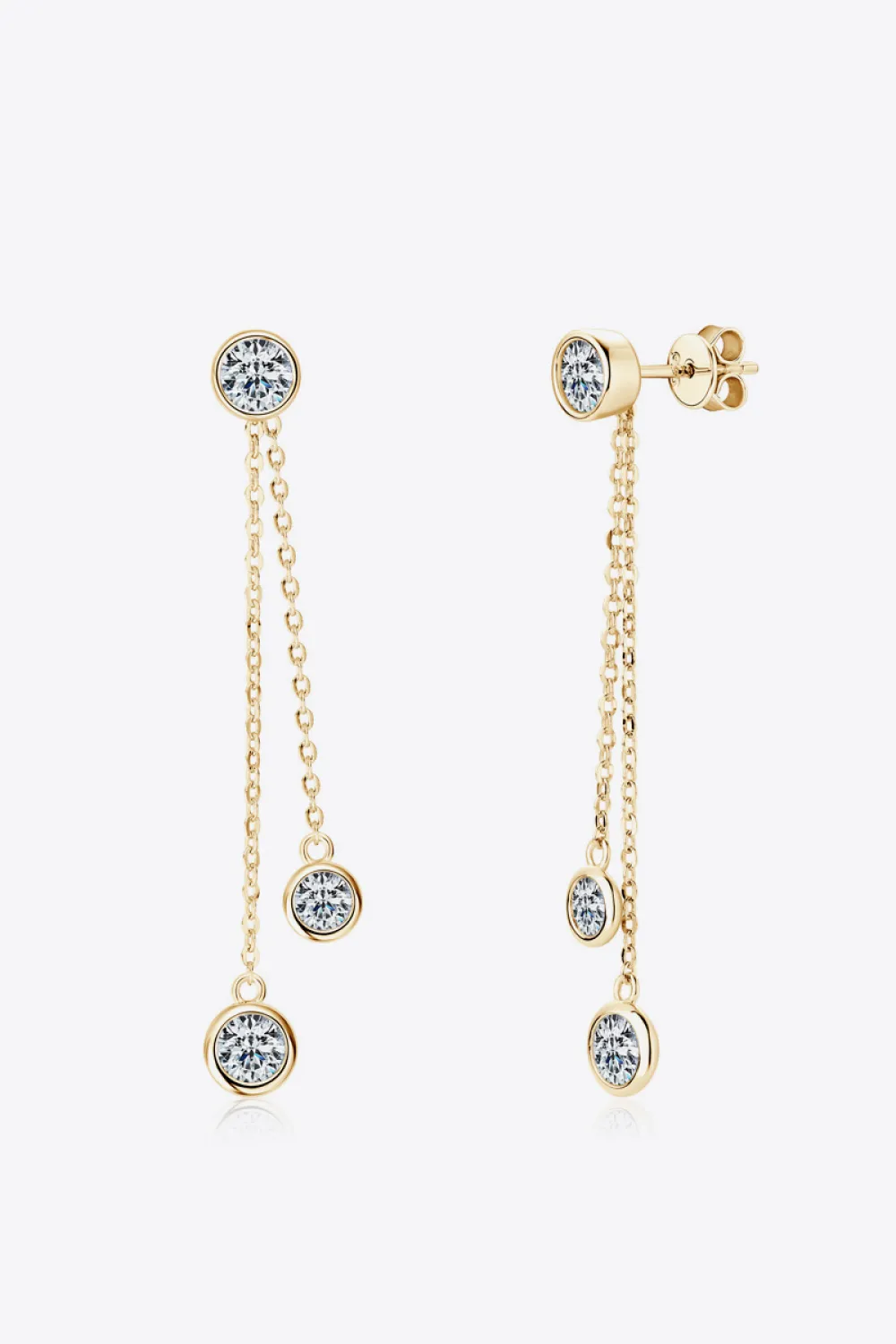 2.6 Carat Moissanite 925 Sterling Silver Earrings, image 8
