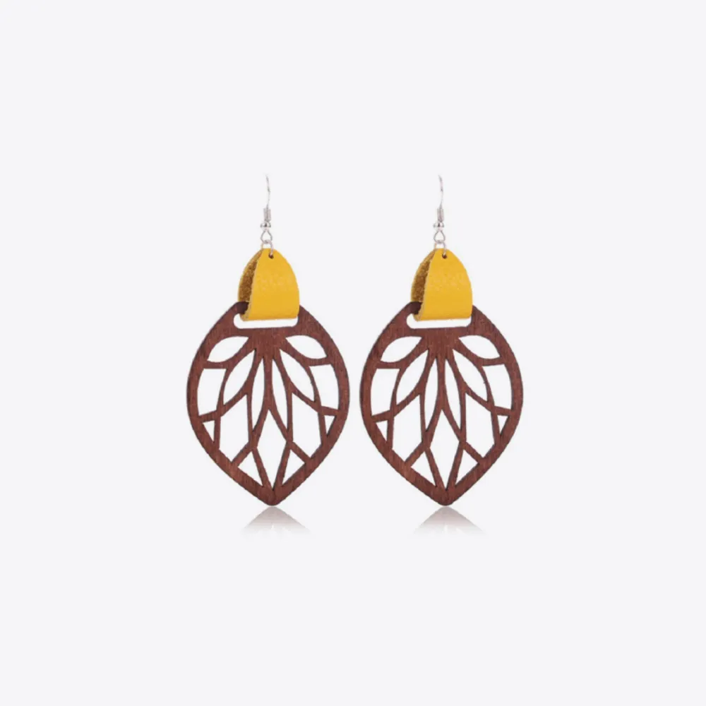 Leaf Drop Earrings, image 2