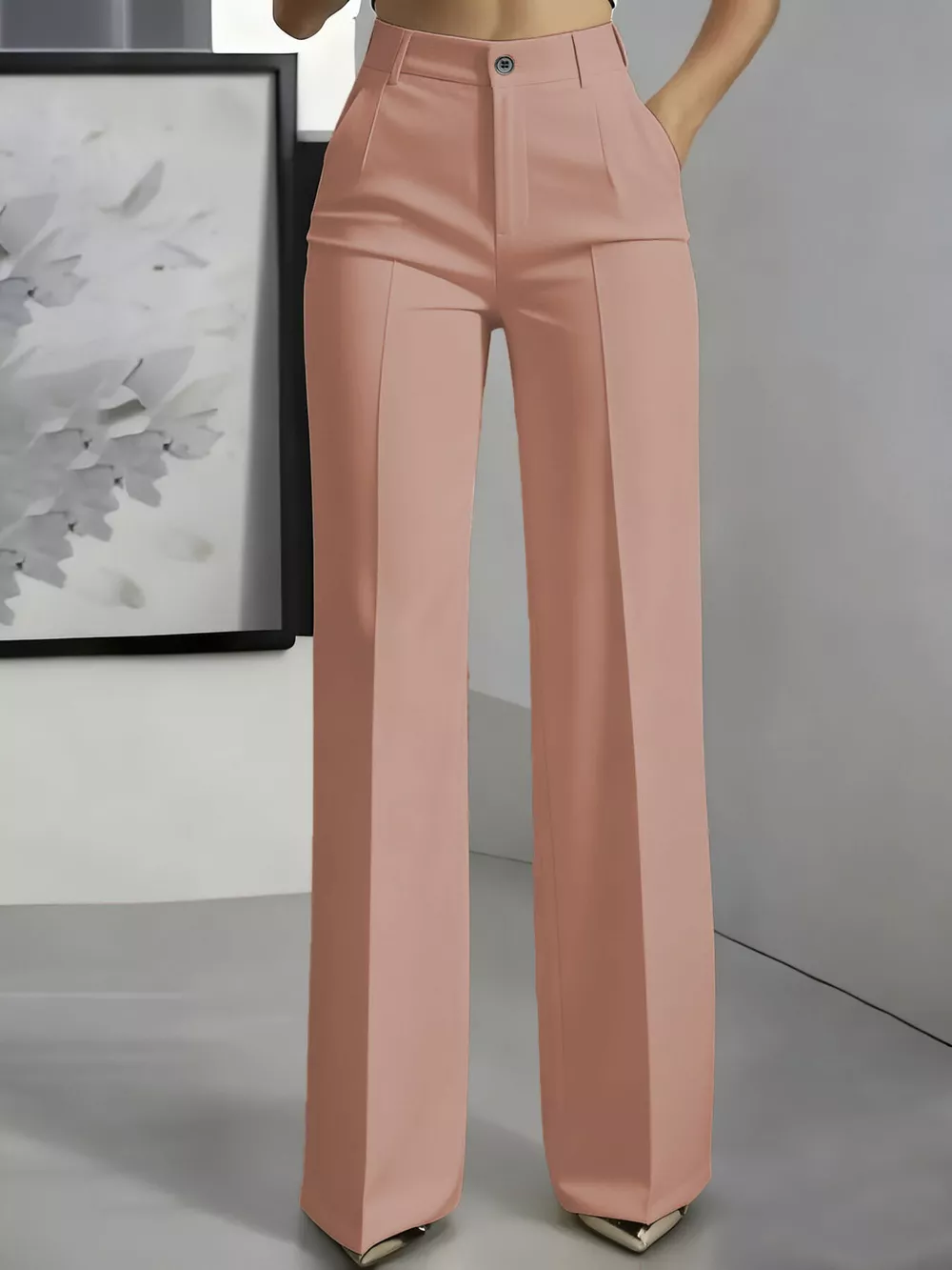 Full Size High-Waisted Wide-Leg Pants Plus Size, image 12