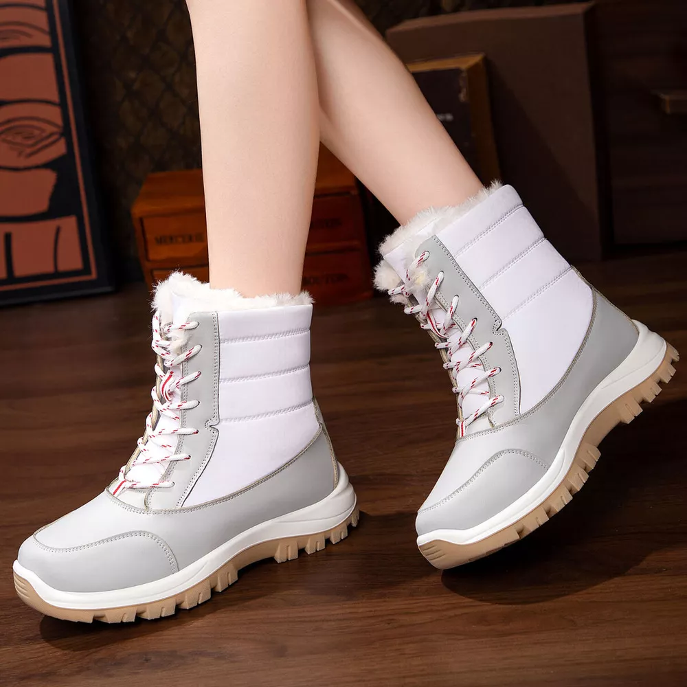 Winter Waterproof Snow Boots with Warm Fur Lining, image 8