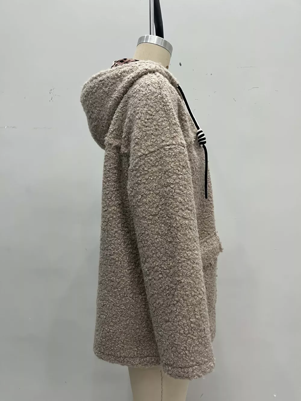 Fleece Zip Up Hooded Outerwear, image 5