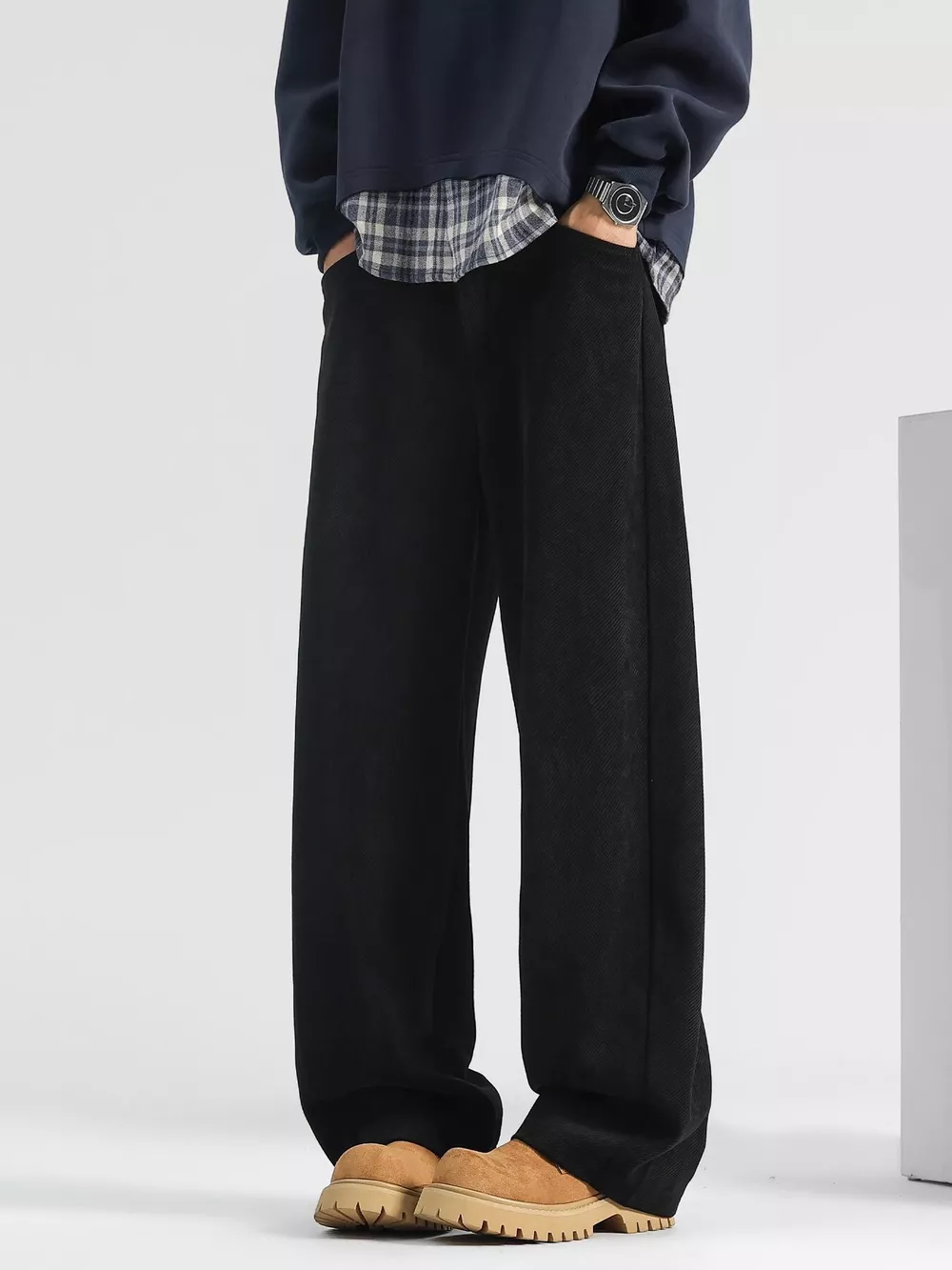 Men's Plus Size Loose Fit Corduroy Pants, image 4