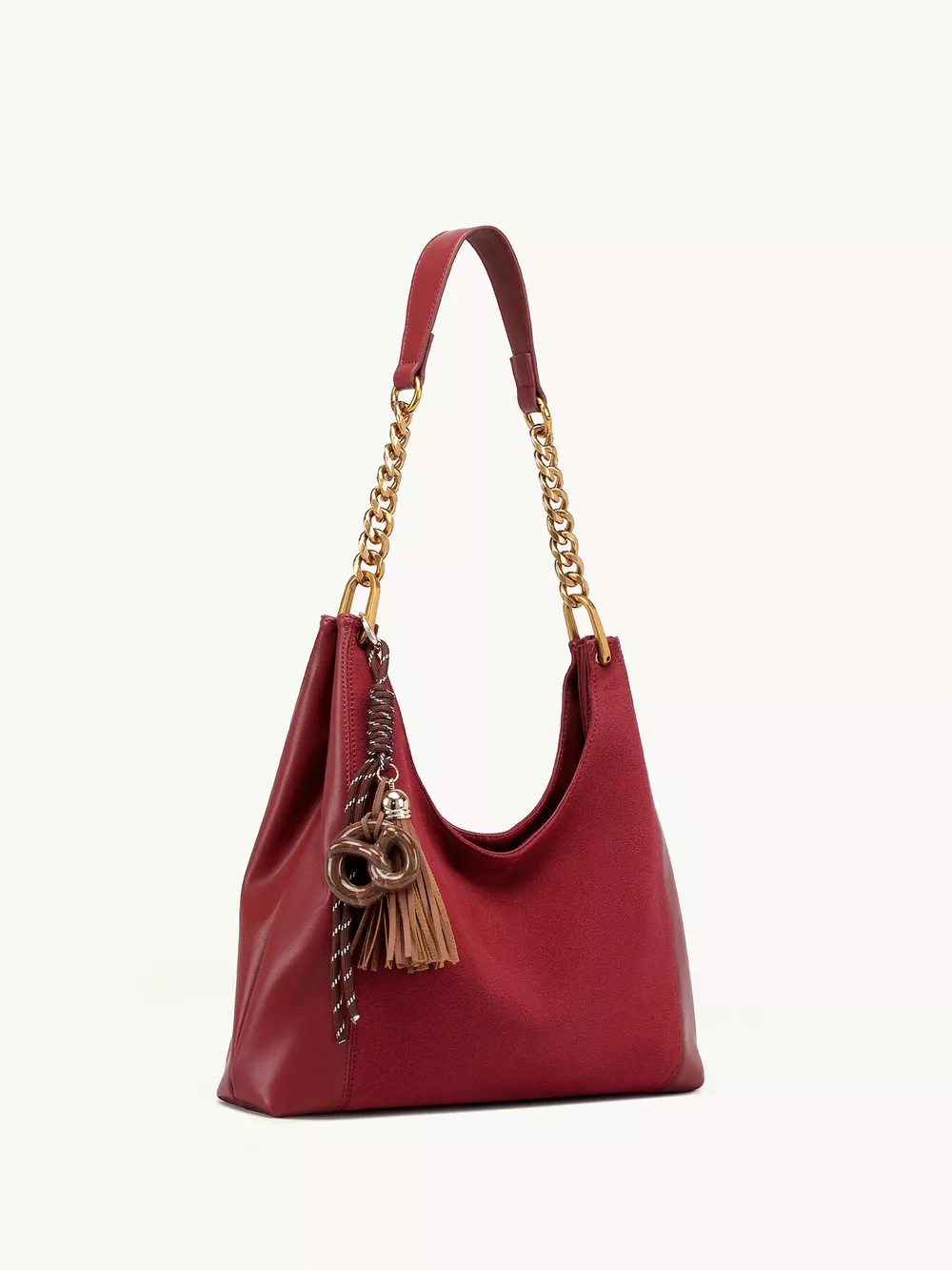 Chain Strap Tassel Charm Shoulder Bag, image 8