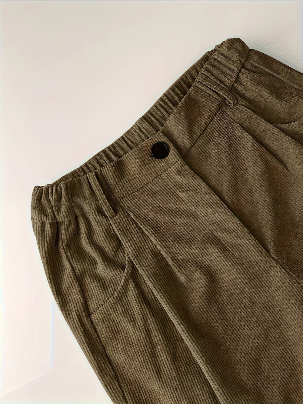 Textured Corduroy Straight-Leg Pants, image 4