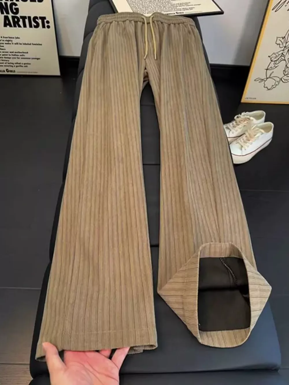 Men's Striped Wide-Leg Casual Pants, image 4