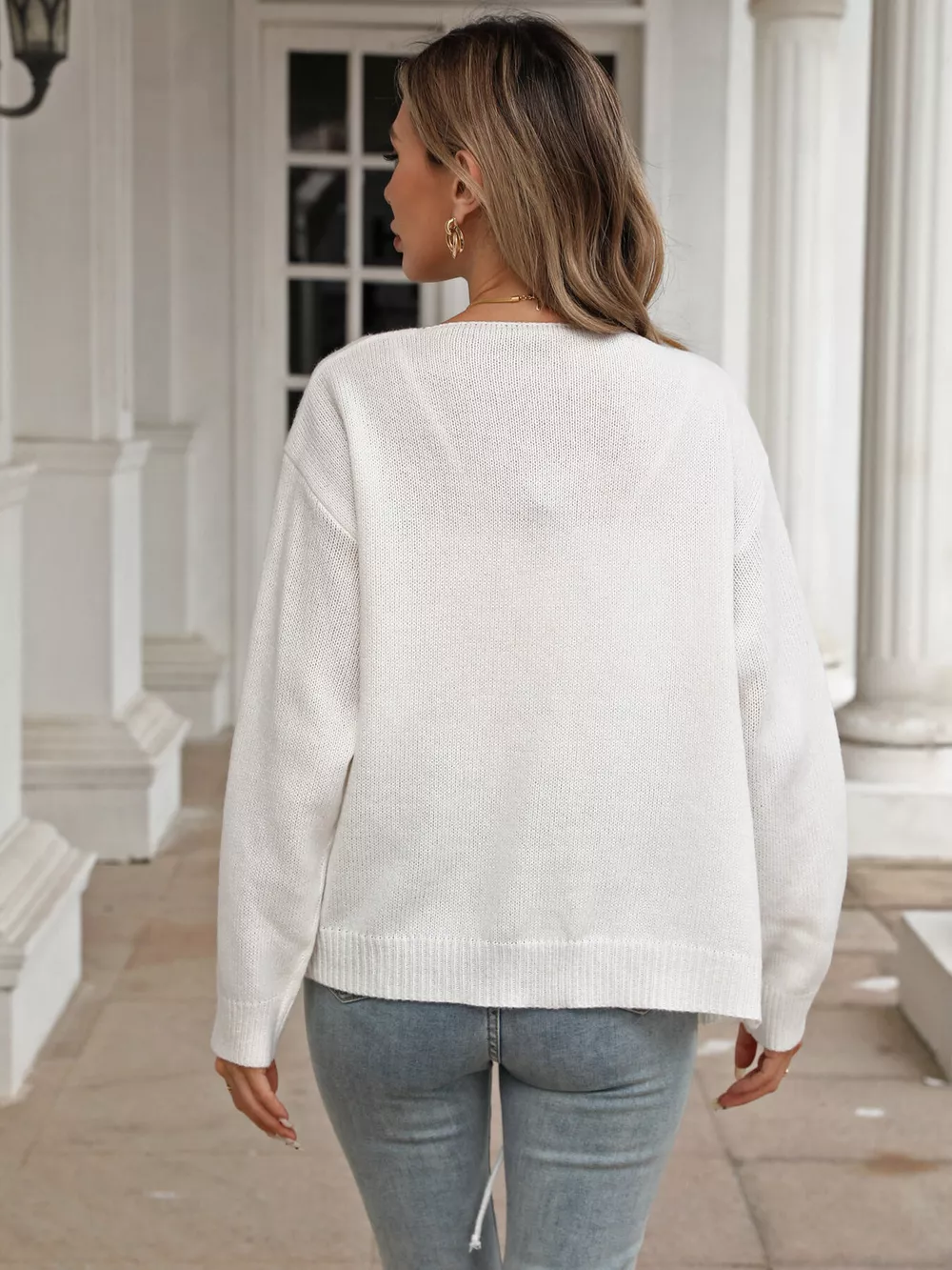 Tie-Front Long Sleeve Cardigan, image 7