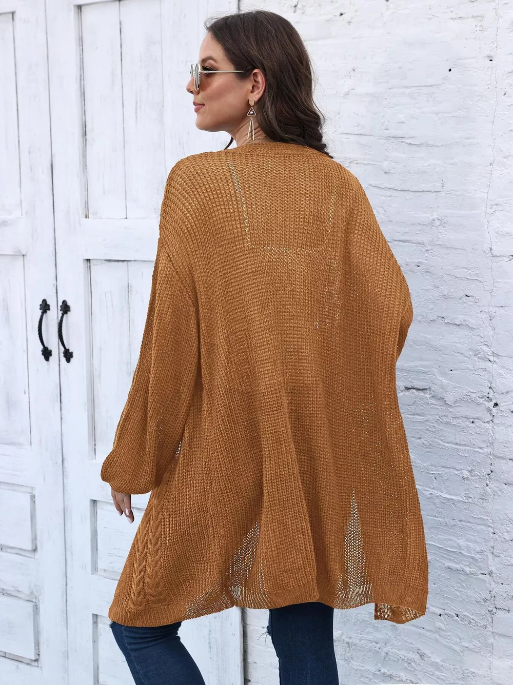 Open Front Long Sleeve Cardigan, image 10