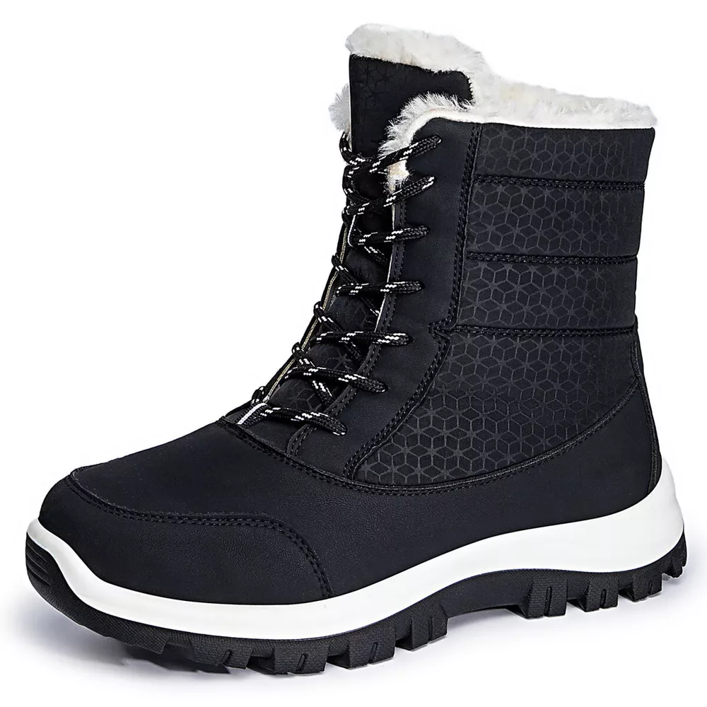 Winter Waterproof Snow Boots with Warm Fur Lining