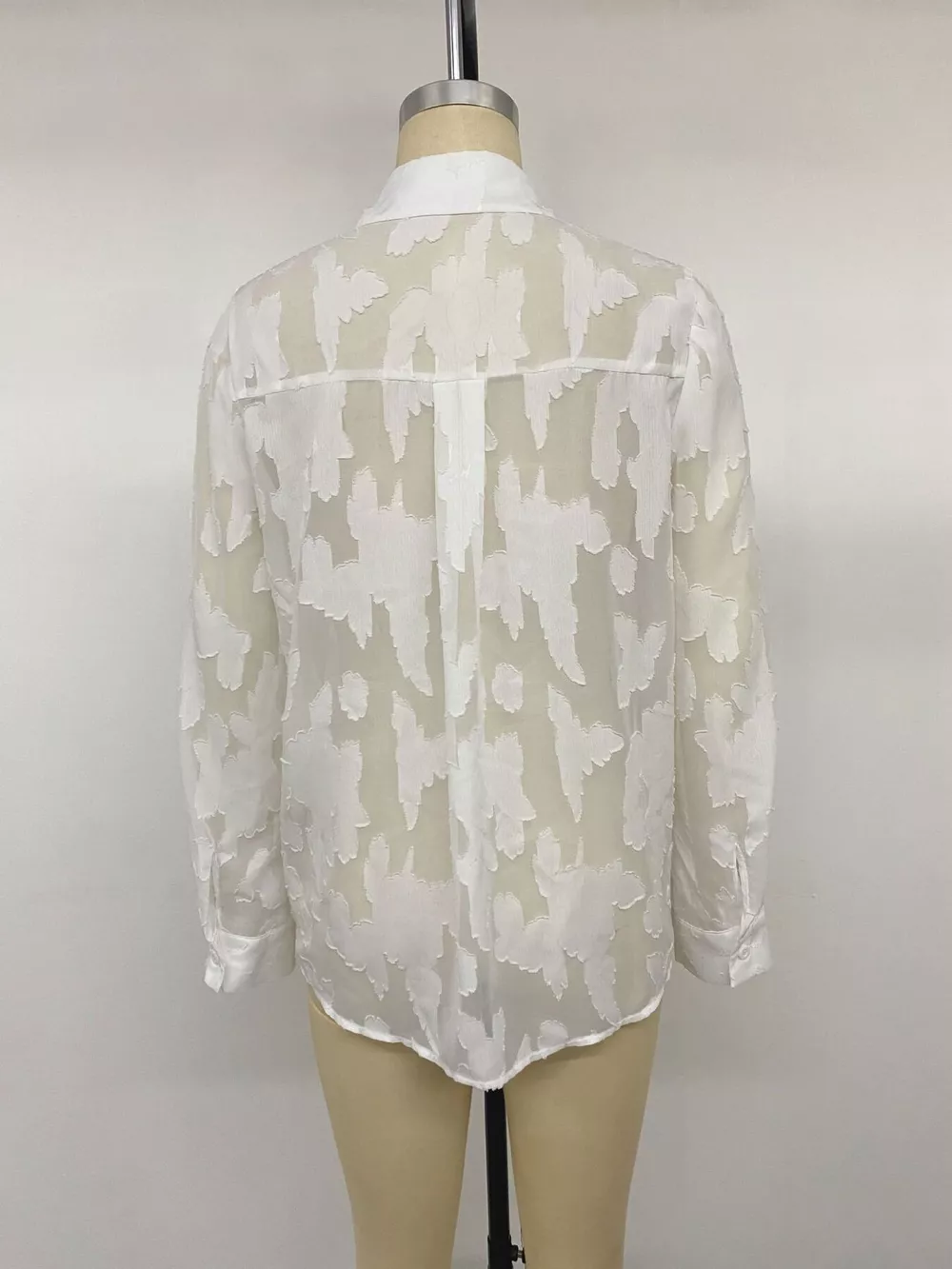Sheer Button-Down Shirt, image 14