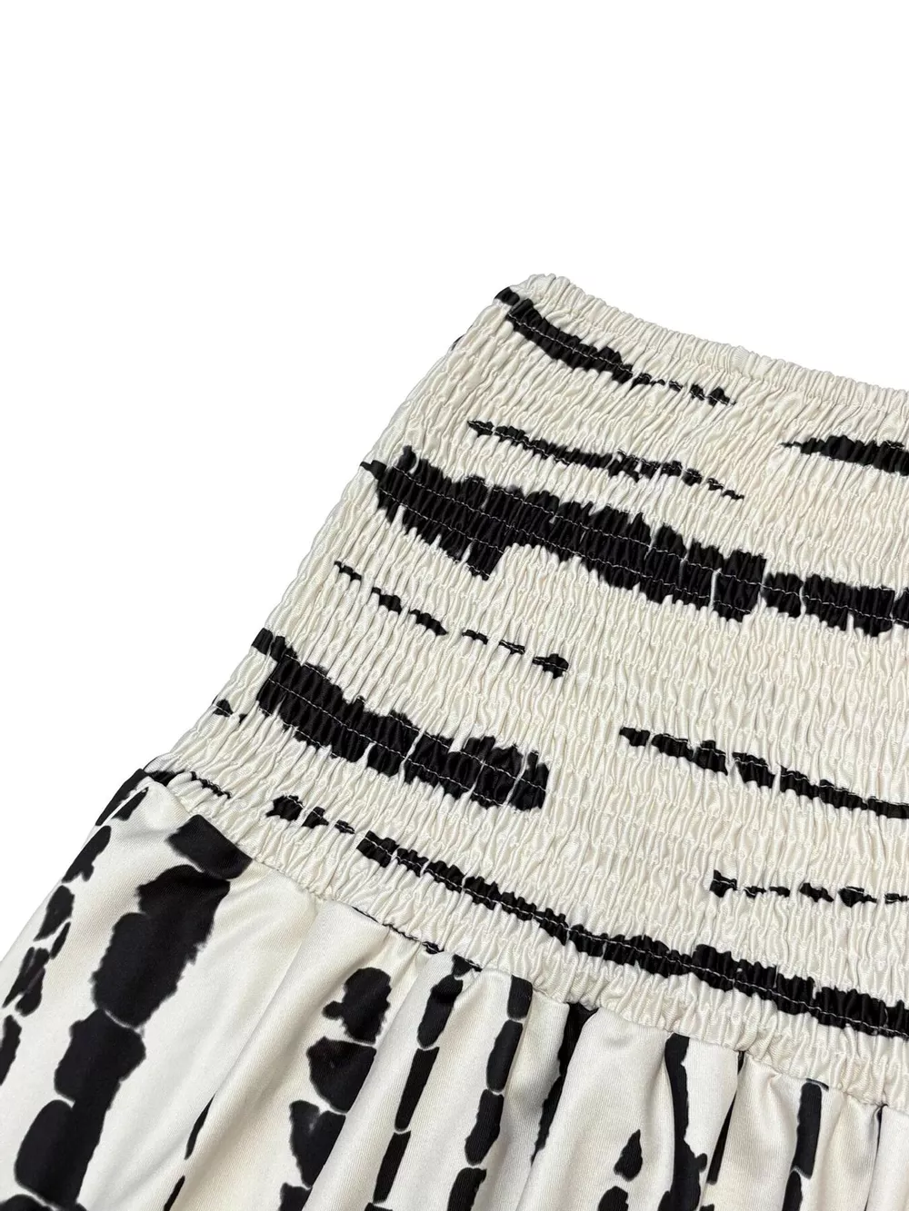 Smocked Asymmetrical Hem Skirt, image 6