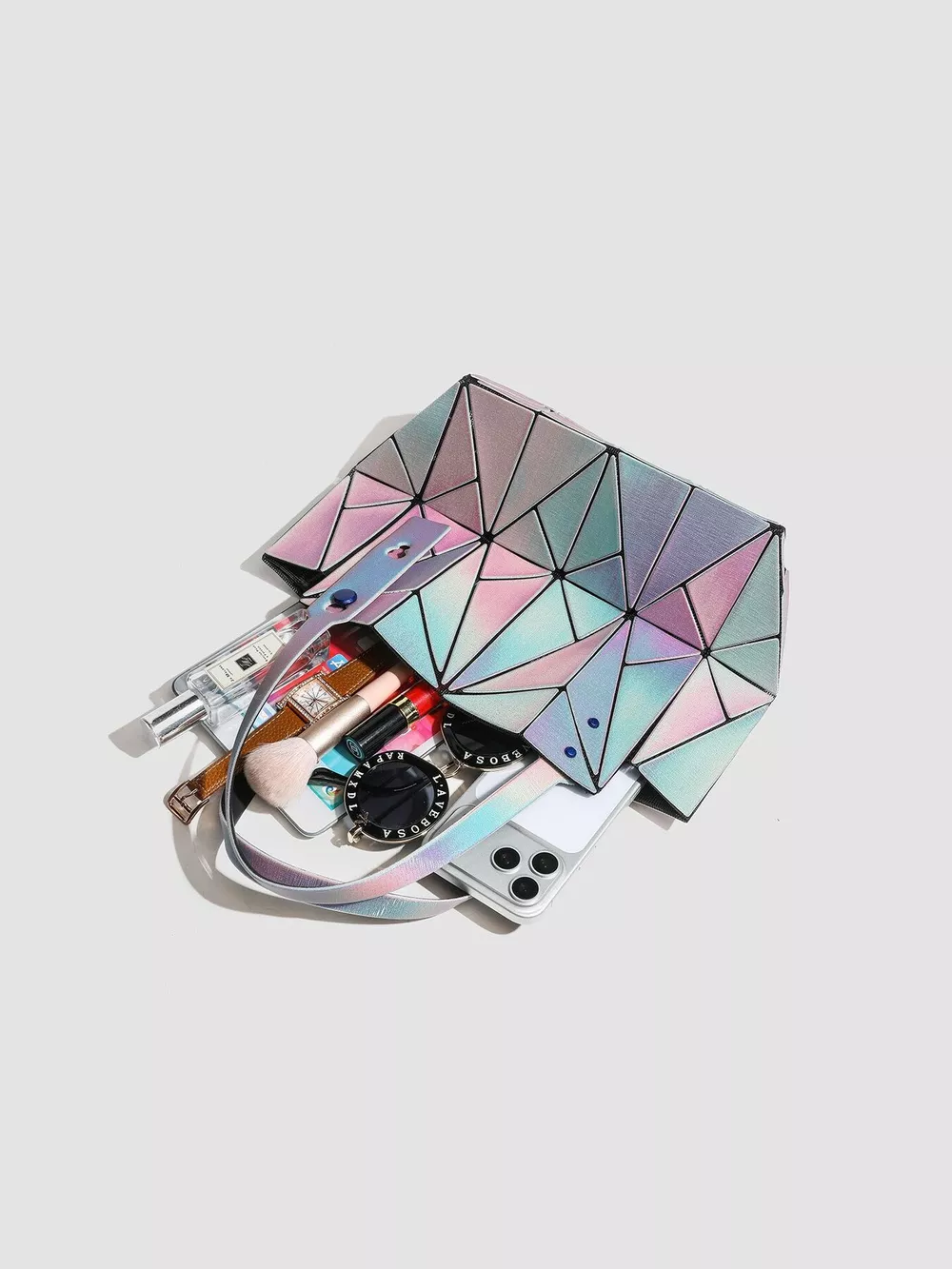 Geometric Iridescent Shoulder Bag, image 7