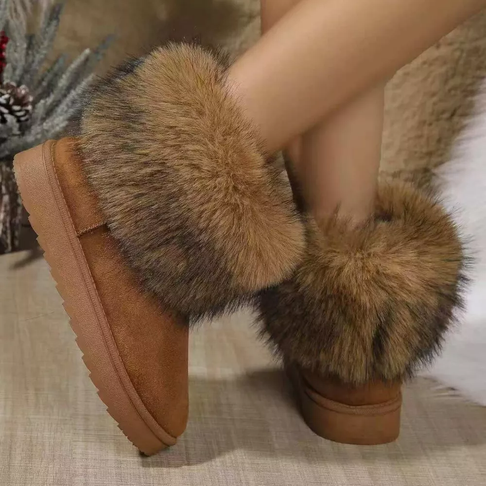 Fuzzy Trim Ankle Boots, image 7