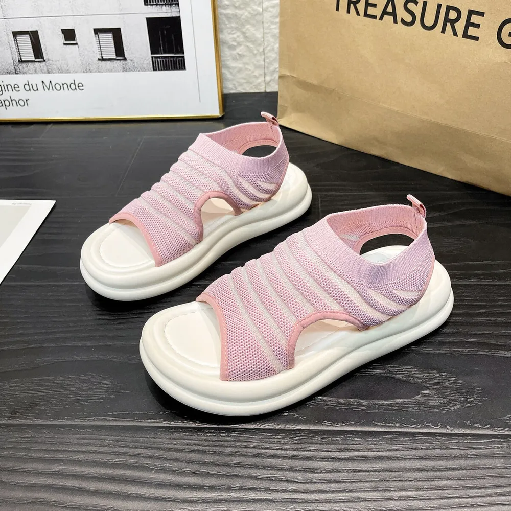 Cutout Mesh Sandals, image 7
