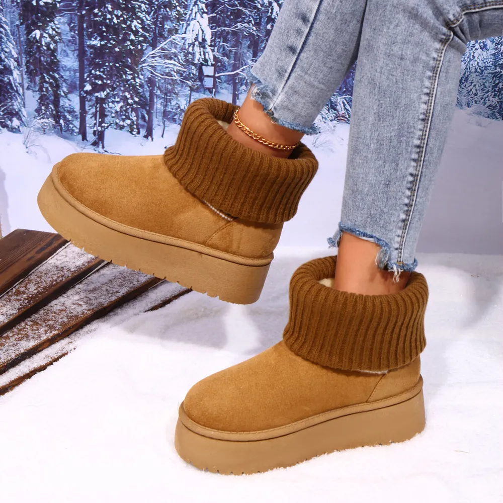 Round Toe Platform Boots, image 4