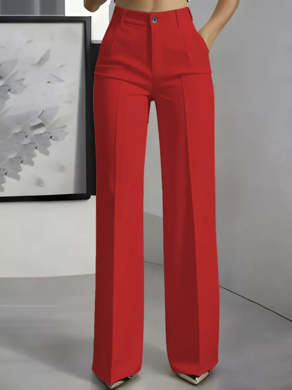 Full Size High-Waisted Wide-Leg Pants Plus Size, image 13