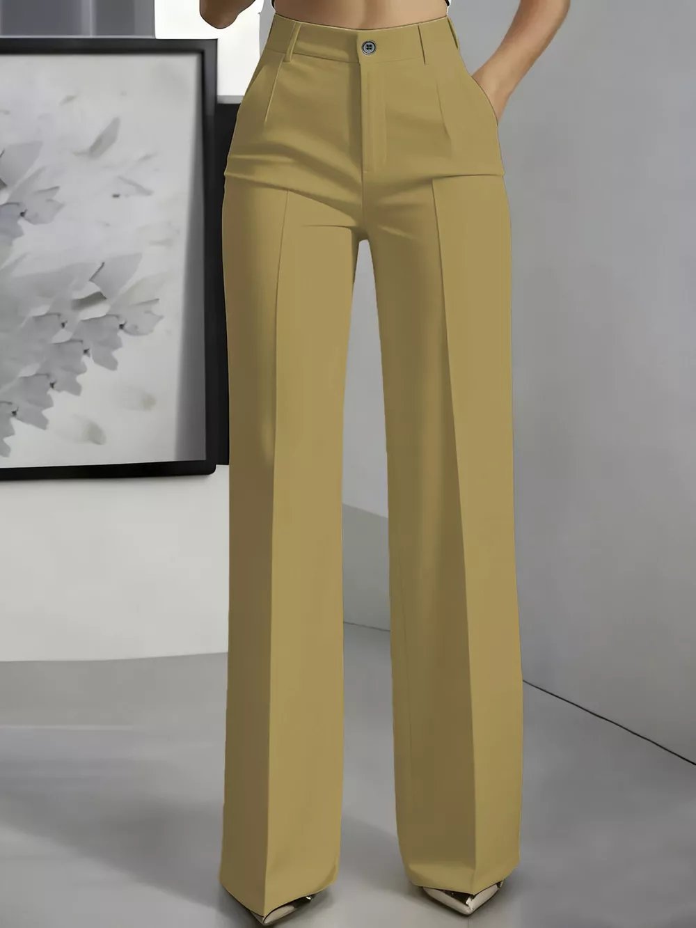 Full Size High-Waisted Wide-Leg Pants Plus Size, image 8