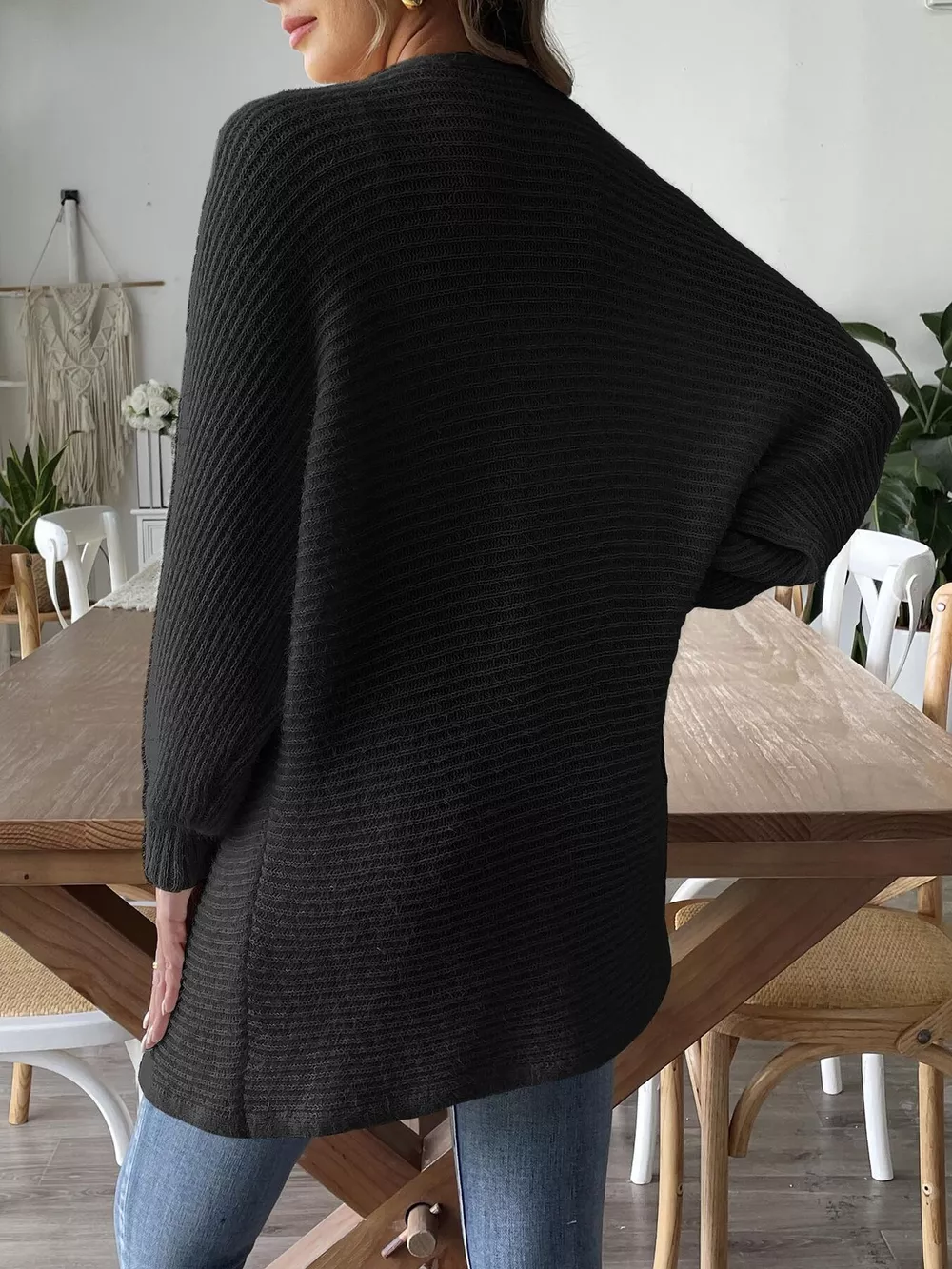 Open Front Drop Shoulder Cardigan, image 10