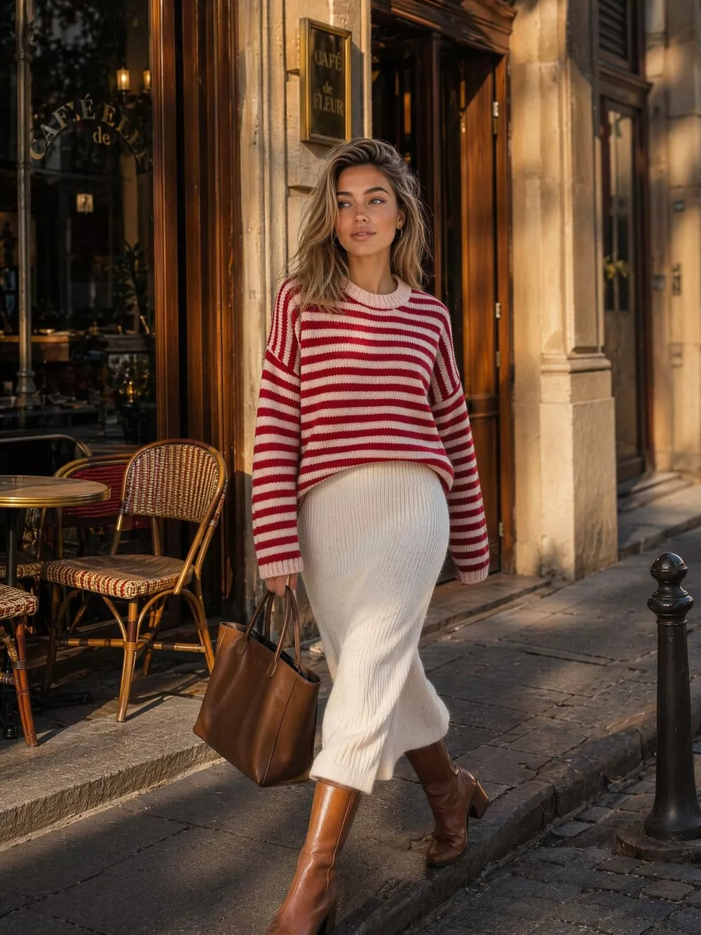 Striped Crew Neck Sweater, image 5