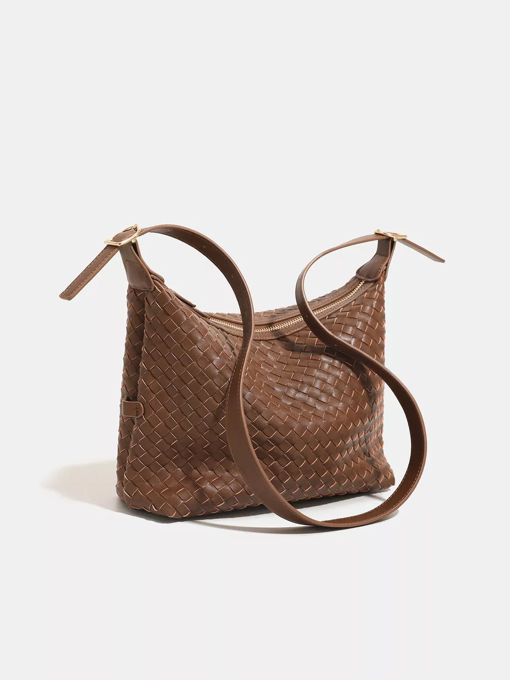 Woven PU Leather Shoulder Bag, image 3