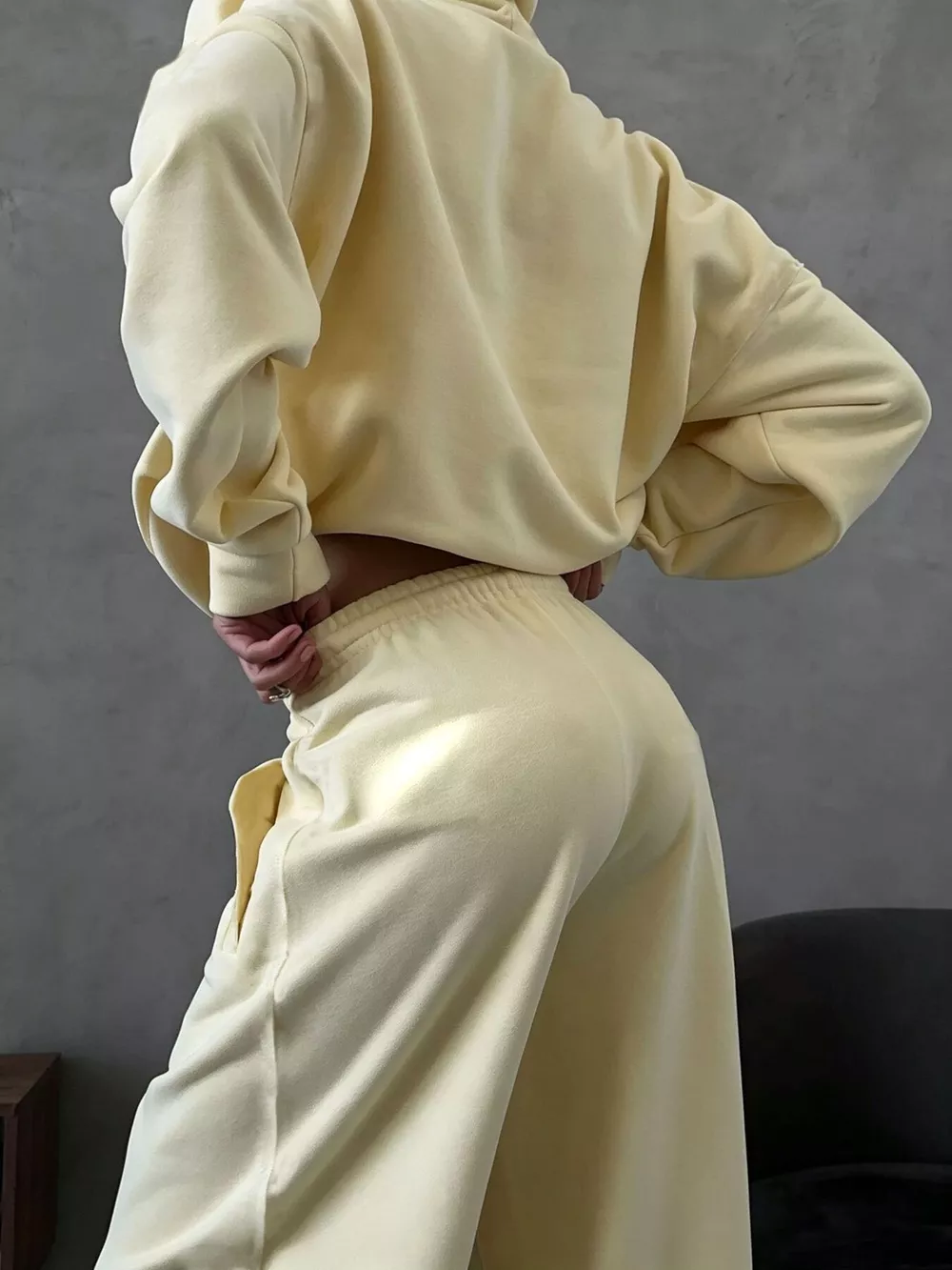 Casual Zip-Up Hoodie and Wide-Leg Sweatpants Set, image 26