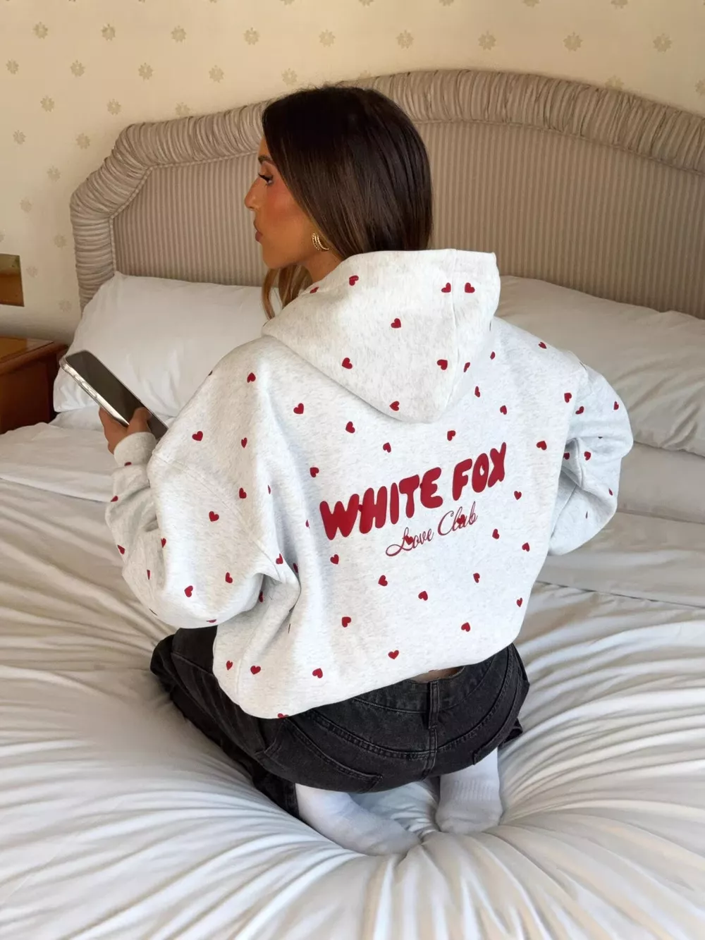 Oversized Heart Contrast Hoodie, image 3