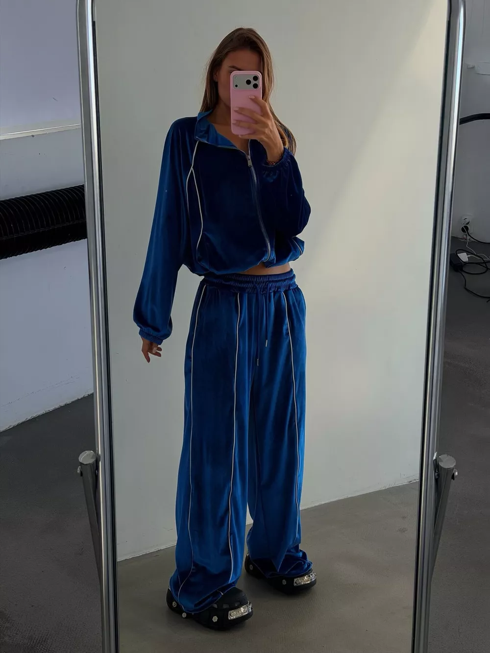 Zip Up Long Sleeve Top and Pants Set, image 12